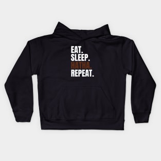 Eat Sleep Hatha Repeat Kids Hoodie